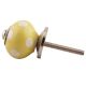 Yellow Dotted Small Ceramic Cabinet Knobs